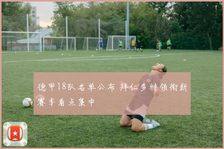 德甲18队名单公布 拜仁多特领衔新赛季看点集中